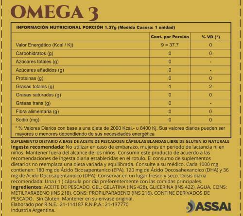 BLISTERA OMEGA 3 AC PESCADO 45 CAPS IO-N