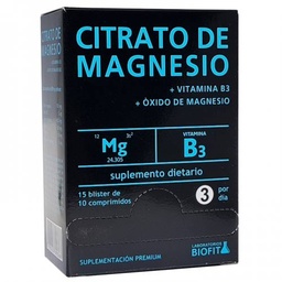 BLISTERA MAGNESIO CITRATO BIOFIT 150 COMP NATURE PURE