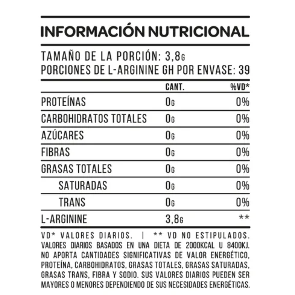 L-ARGININE POLVO 150gr ARGININA STAR NUTRITION