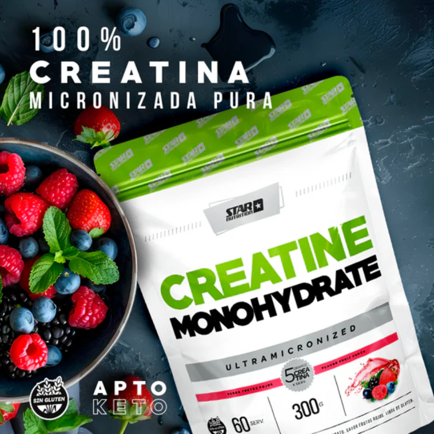 CREATINA MONOHYDRATE FRUIT PUNCH 300gr DOYPACK STAR NUTRITION