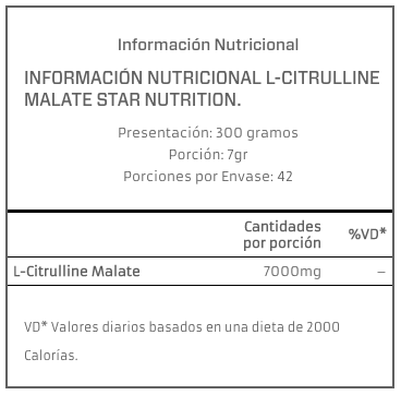 L-CITRULLINE MALATE 300gr STAR NUTRITION