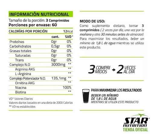 N.O. BOOSTER 5 180 COMP STAR NUTRITION