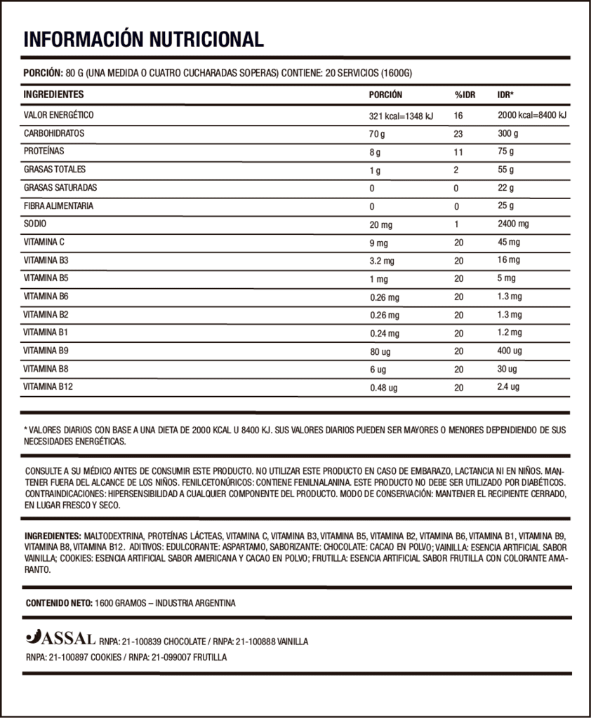 MASS BUILDER 2.0 1,6kg NUTRILAB 