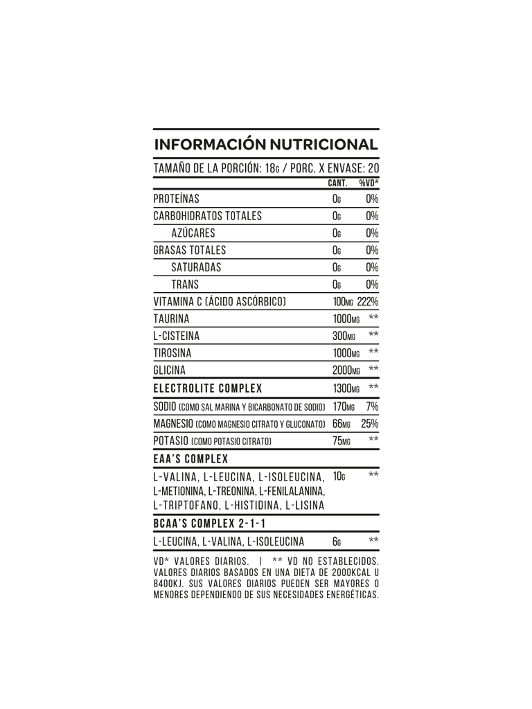 ESSENTIAL AMINO STAR NUTRITION (EAA´S)