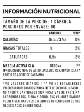 CLA 1000 x 90 CAPS STAR NUTRITION