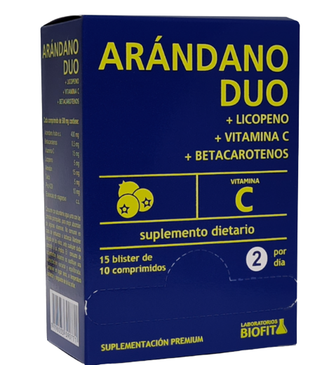 BLISTERA ARANDANO DUO 15 B 10 C BIOFIT