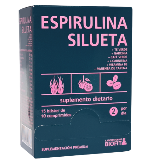 BLISTERA ESPIRULINA SILUETA 15 B 10 COMP BIOFIT