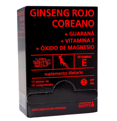 BLISTERA GINSENG ROJO COREANO 15 B 10 COMP BIOFIT