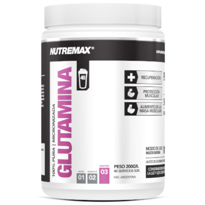 GLUTAMINA X 200G  - NUTREMAX