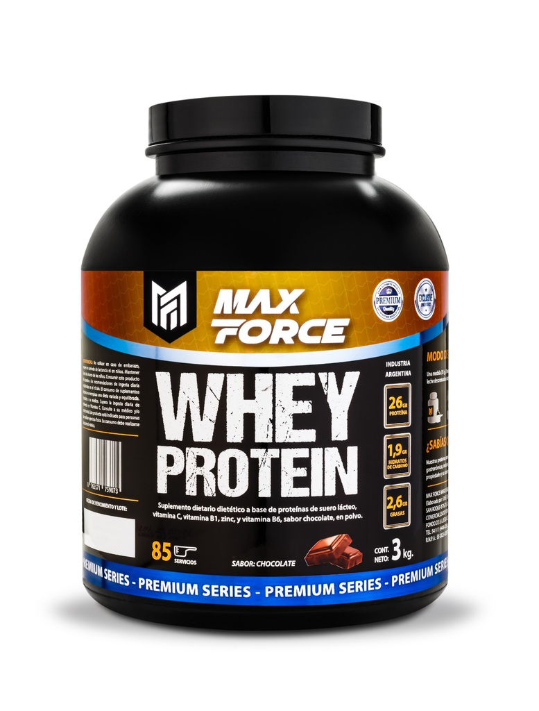 PROTEINA WHEY PRO 3kg MAX FORCE