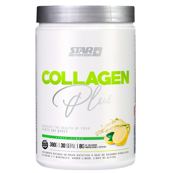 COLÁGENO COLLAGEN PLUS X 360G 30 SERVICIOS STAR NUTRITION (limon)