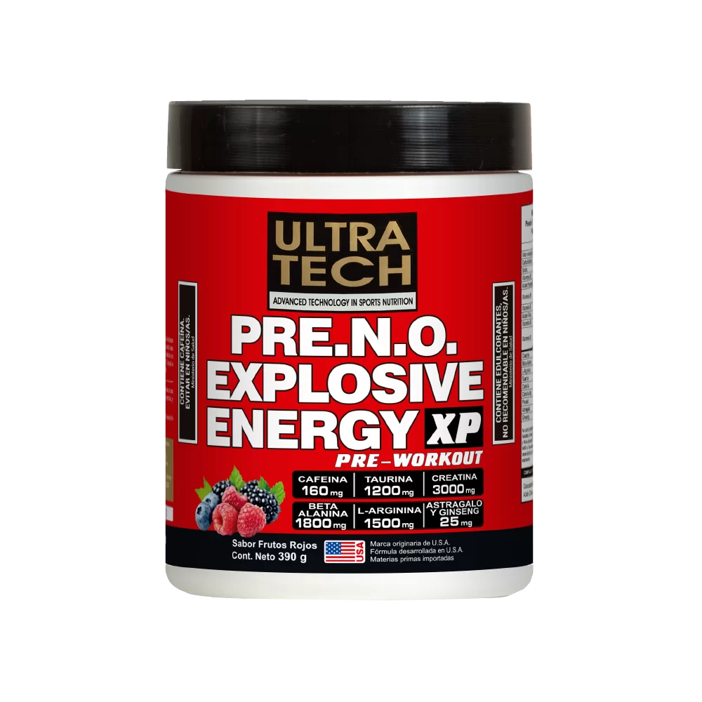 PRE ENTRENO EXPLOSIVE ENERGY FRUTOS ROJOS ULTRATECH