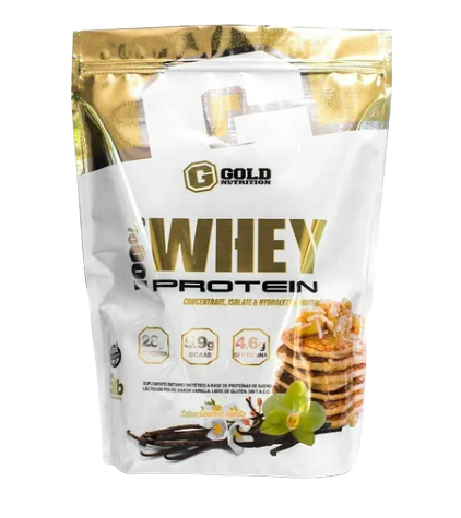 100% WHEY PROTEIN - 2 LBS - GOLD NUTRITION