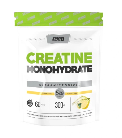 CREATINA MONOHYDRATE SABORIZADA 300gr DOYPACK STAR NUTRITION