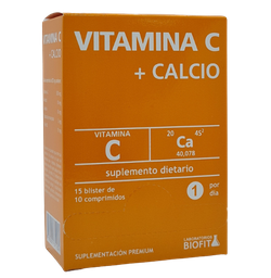 BLISTERA VITAMINA C + CALCIO BIOFIT - 150 COMP
