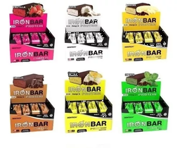 CAJA X 20 BARRITAS PROTEINA IRON BAR 46gr GENTECH