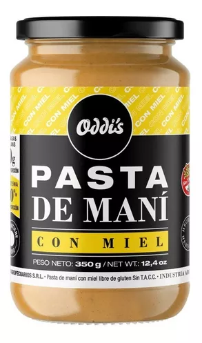 PASTA DE MANI CON MIEL 350 gr ODDI'S