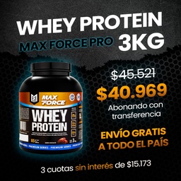 PROTEINA WHEY PRO 3kg MAX FORCE