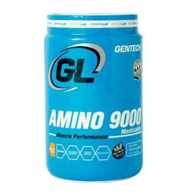 AMINOACIDOS AMINO 9000 MASTICABLE 160 COMP GENTECH PROMO VENC. 05/24