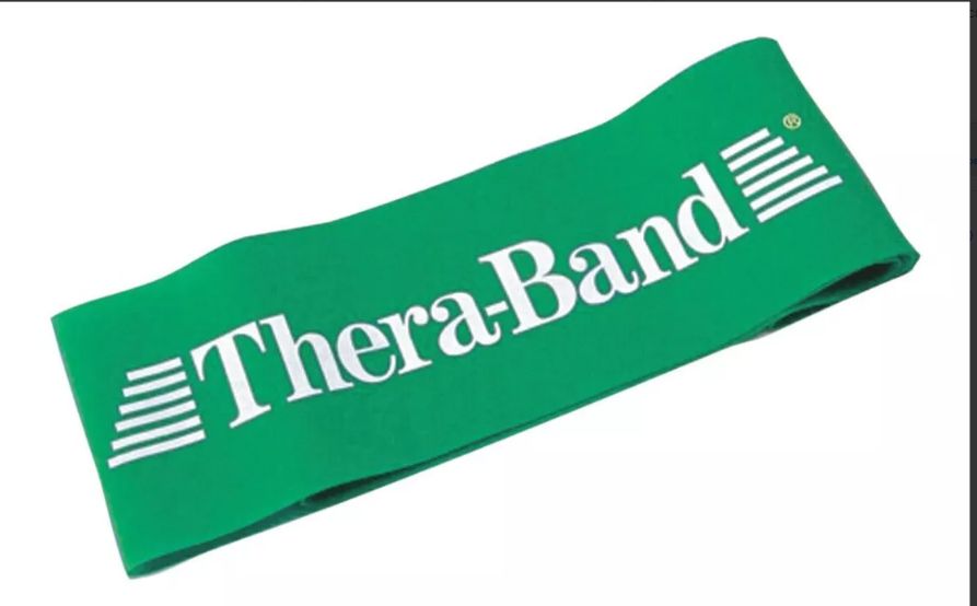 BANDA TIPO THERABAND 20x13cm esp 0,4mm Verde