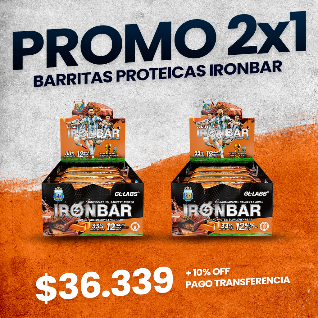 2 x CAJA BARRITAS IRON X 20 UNIDADES GENTECH